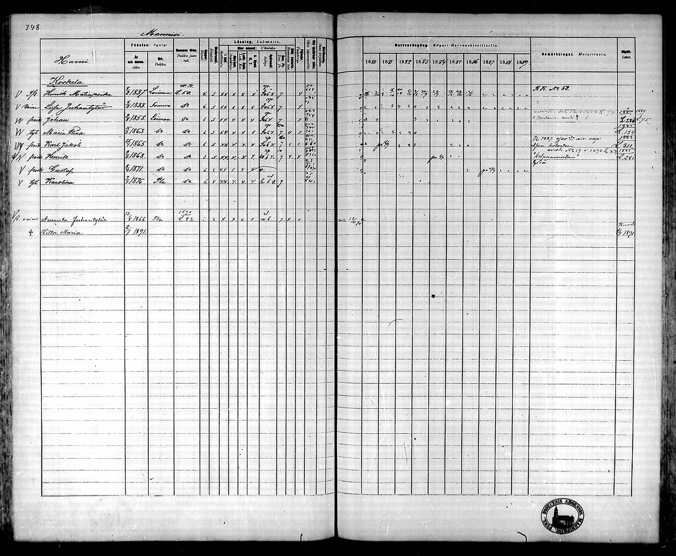 [ ../kirjat/Kirkonkirjat/ypaja/rippikirja_1880-1889_mko18-32/kuvat/298.jpg ]