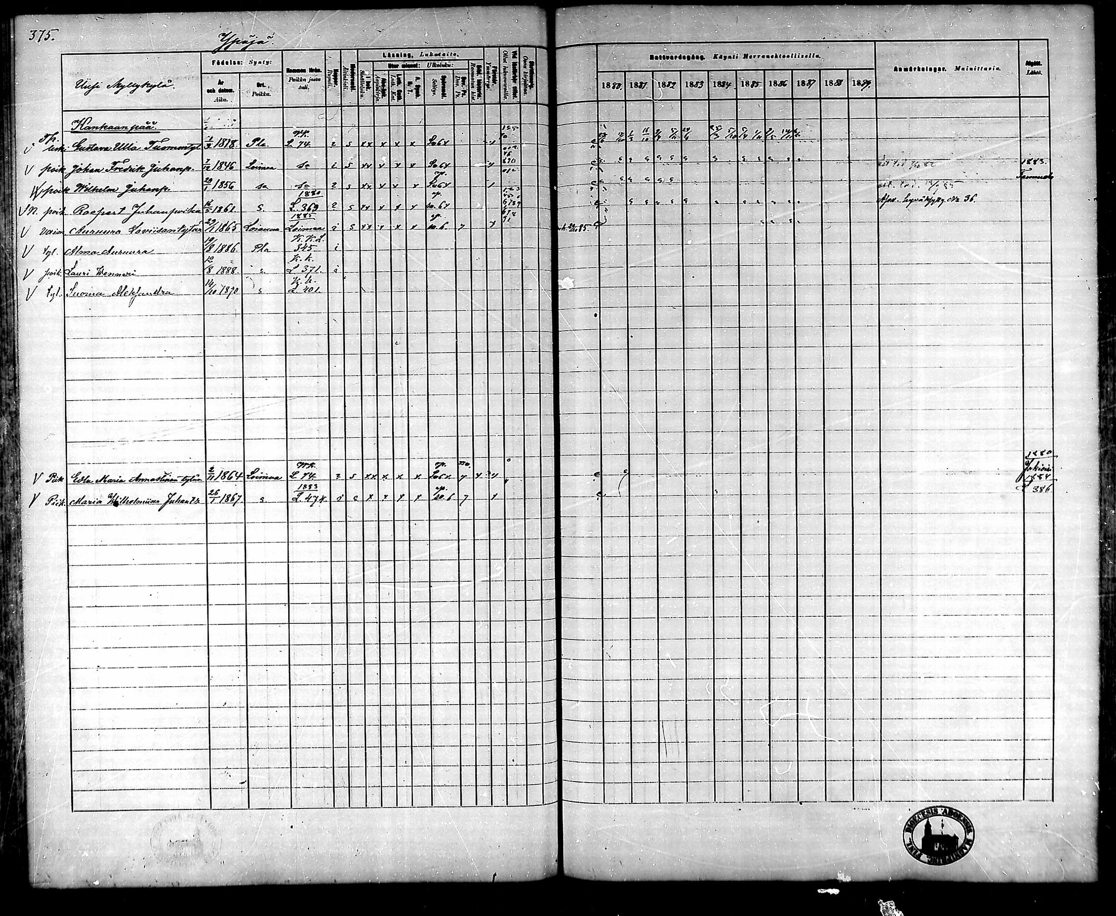 [ ../kirjat/Kirkonkirjat/ypaja/rippikirja_1880-1889_mko18-32/kuvat/318.jpg ]