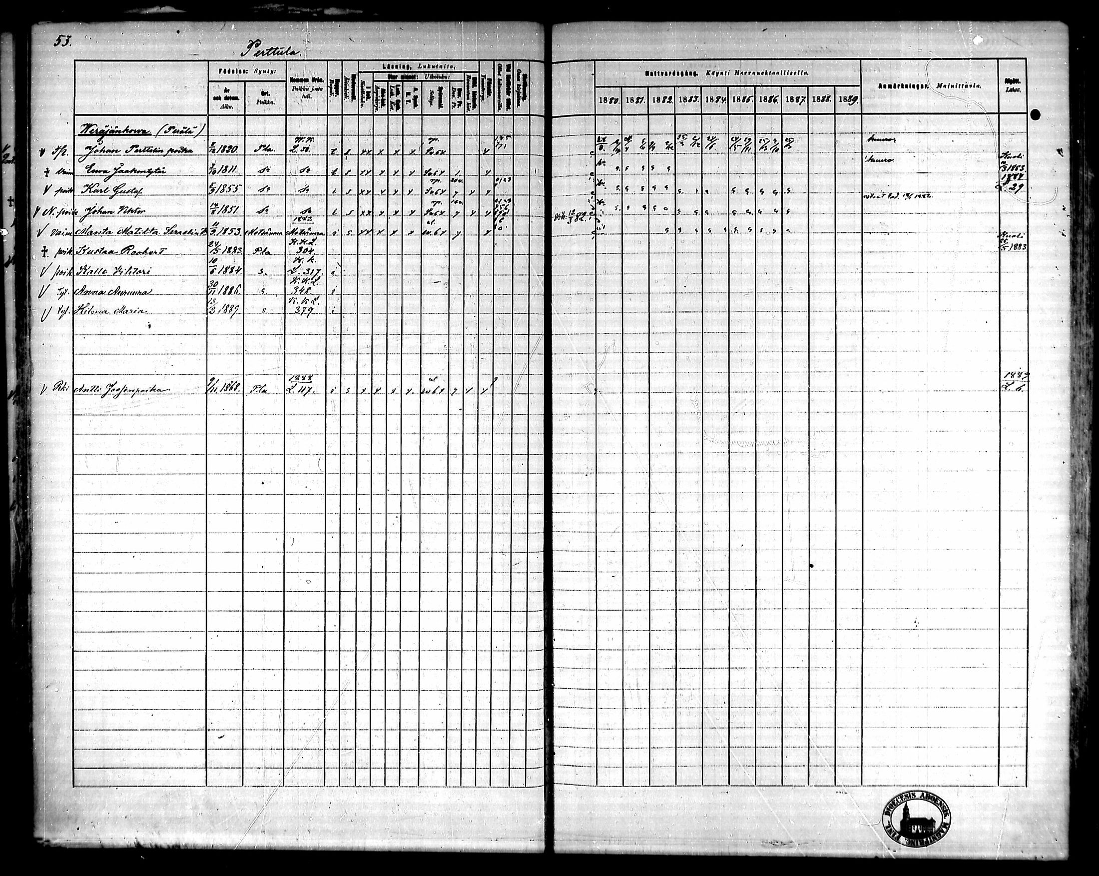 [ ../kirjat/Kirkonkirjat/ypaja/rippikirja_1880-1889_mko18-32/kuvat/51.jpg ]