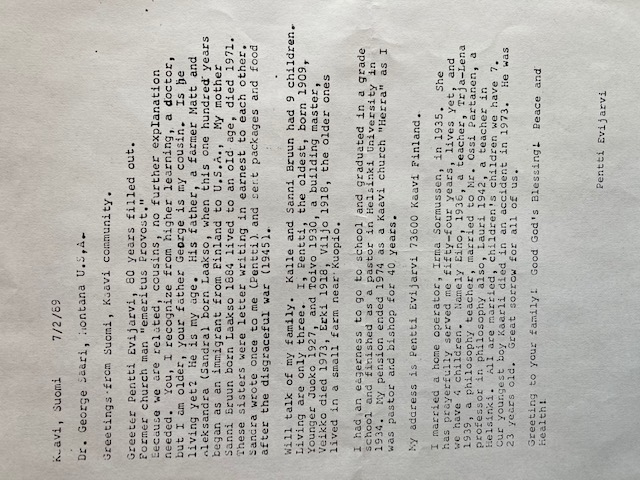 1989 Letter from Pentti Evijarvi- Alexandra Laakso Saari nephew.JPG